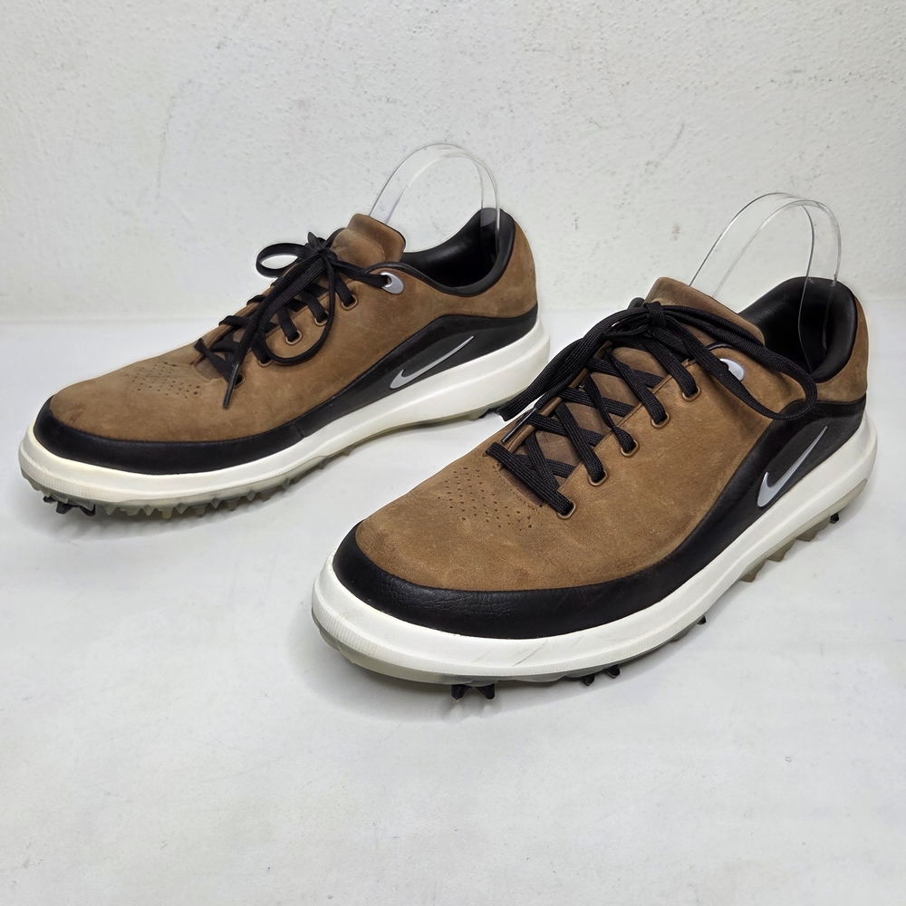 Nike Air Zoom Precision Golf Shoes Leather Brown Classic 866065-200 Mens 11